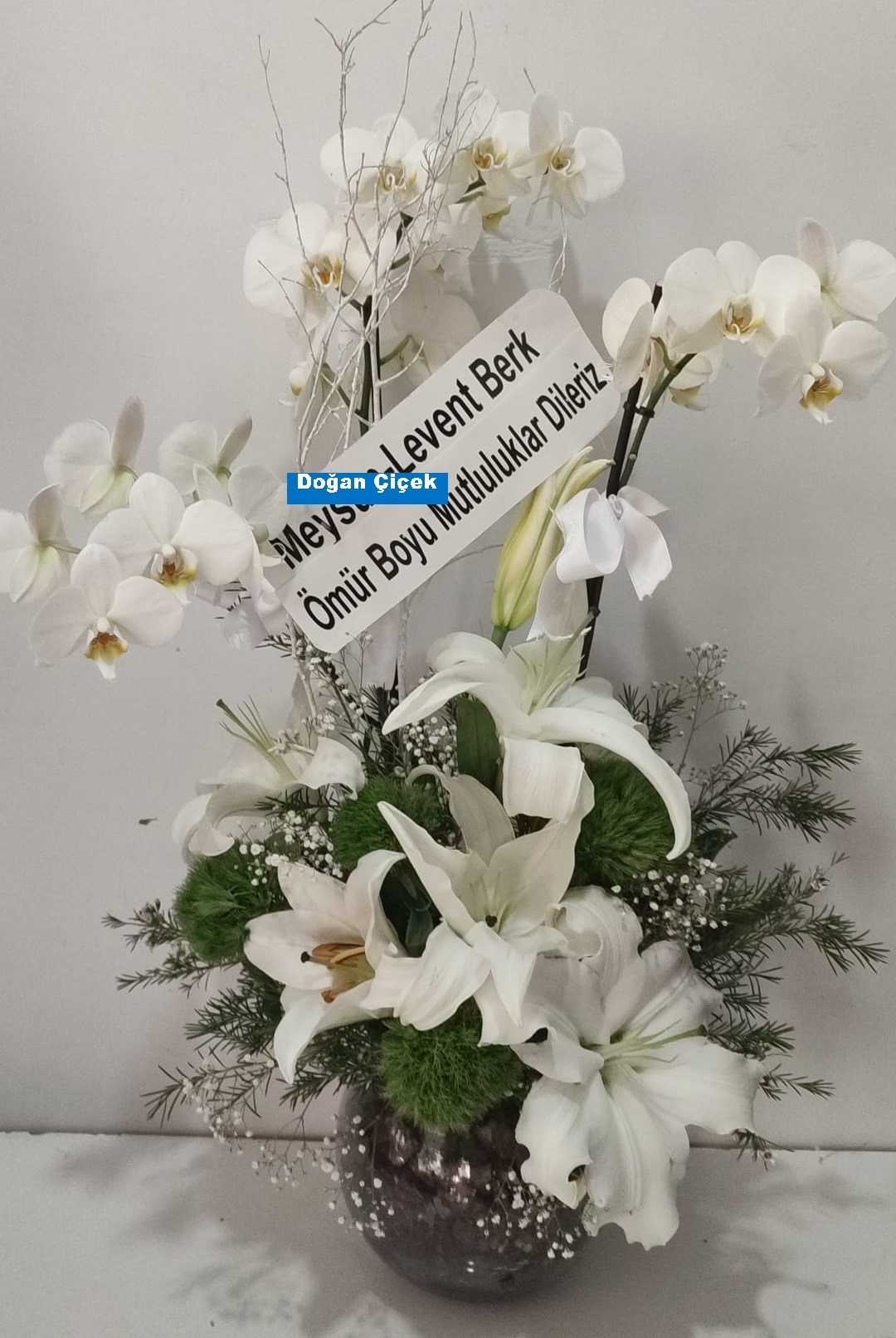 Orkide - Beyaz lÝLYUM TASARIM ARAJMANI